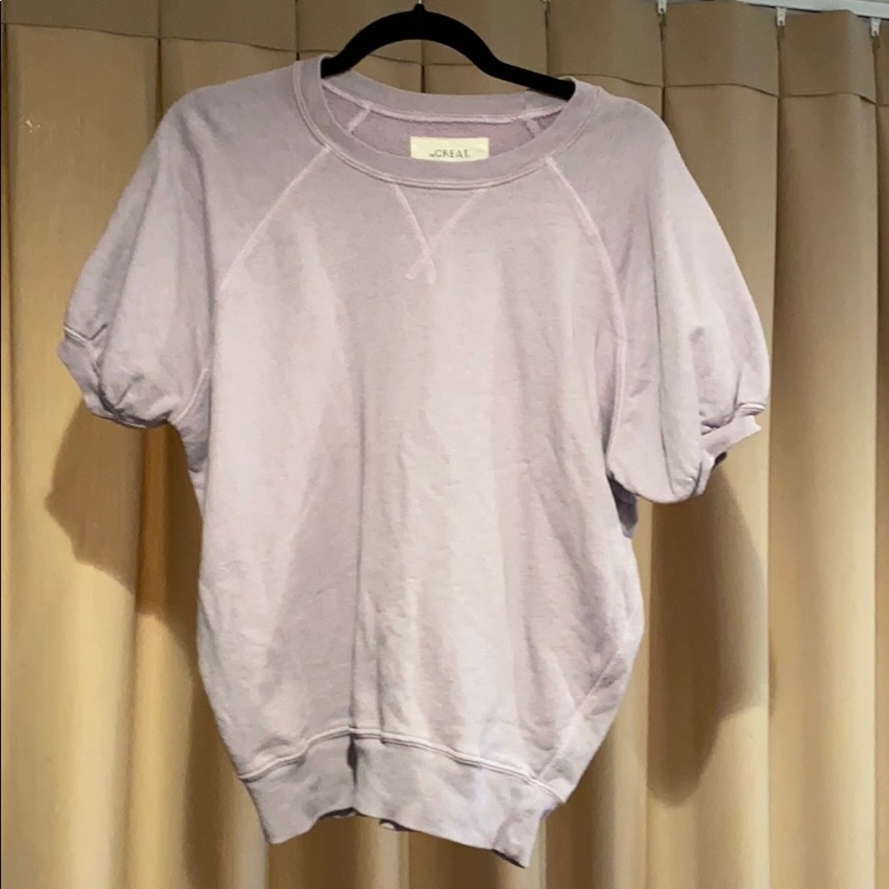 Short Sleeve Puff Sweatshirt